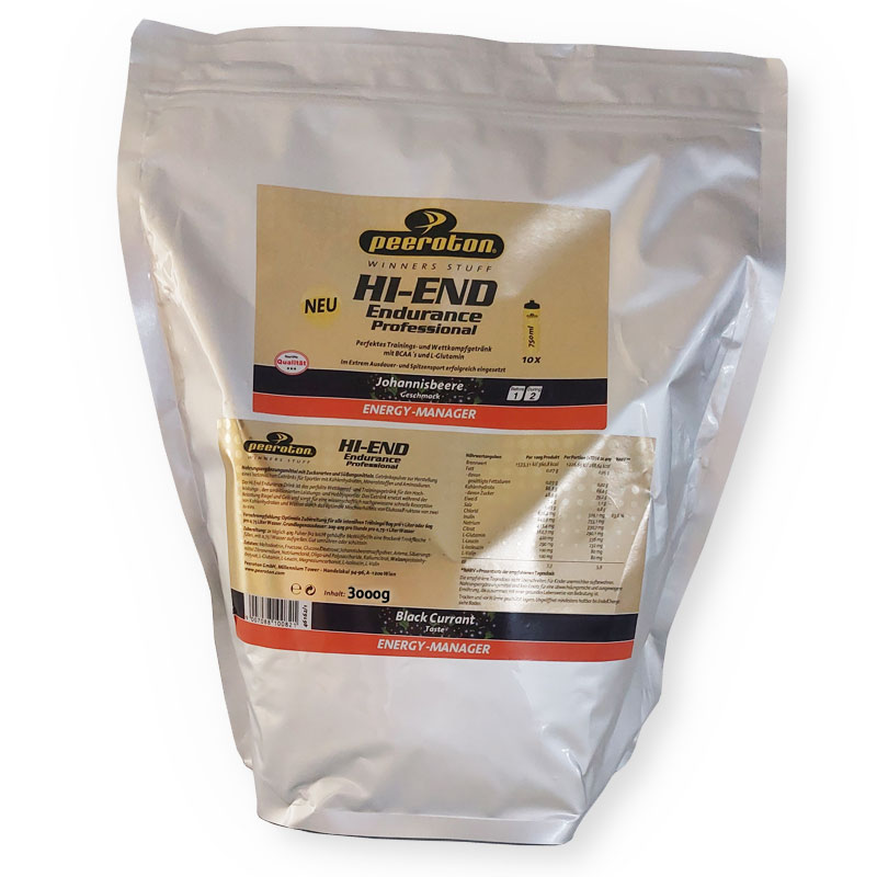 Peeroton HI END ENDURANCE Professional 3kg Beutel, JOHANNISBEERE