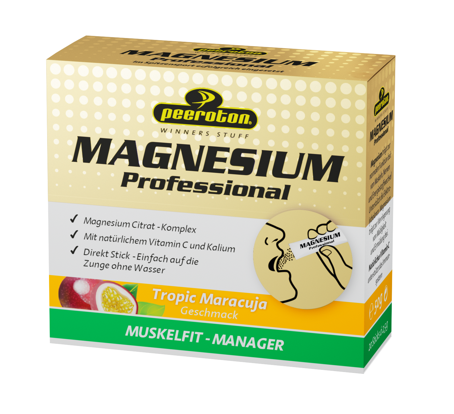 Peeroton Magnesium Sticks Tropic Maracuja // 20 Sticks Peeroton Magnesium Sticks Tropic Maracuja // 20 Sticks