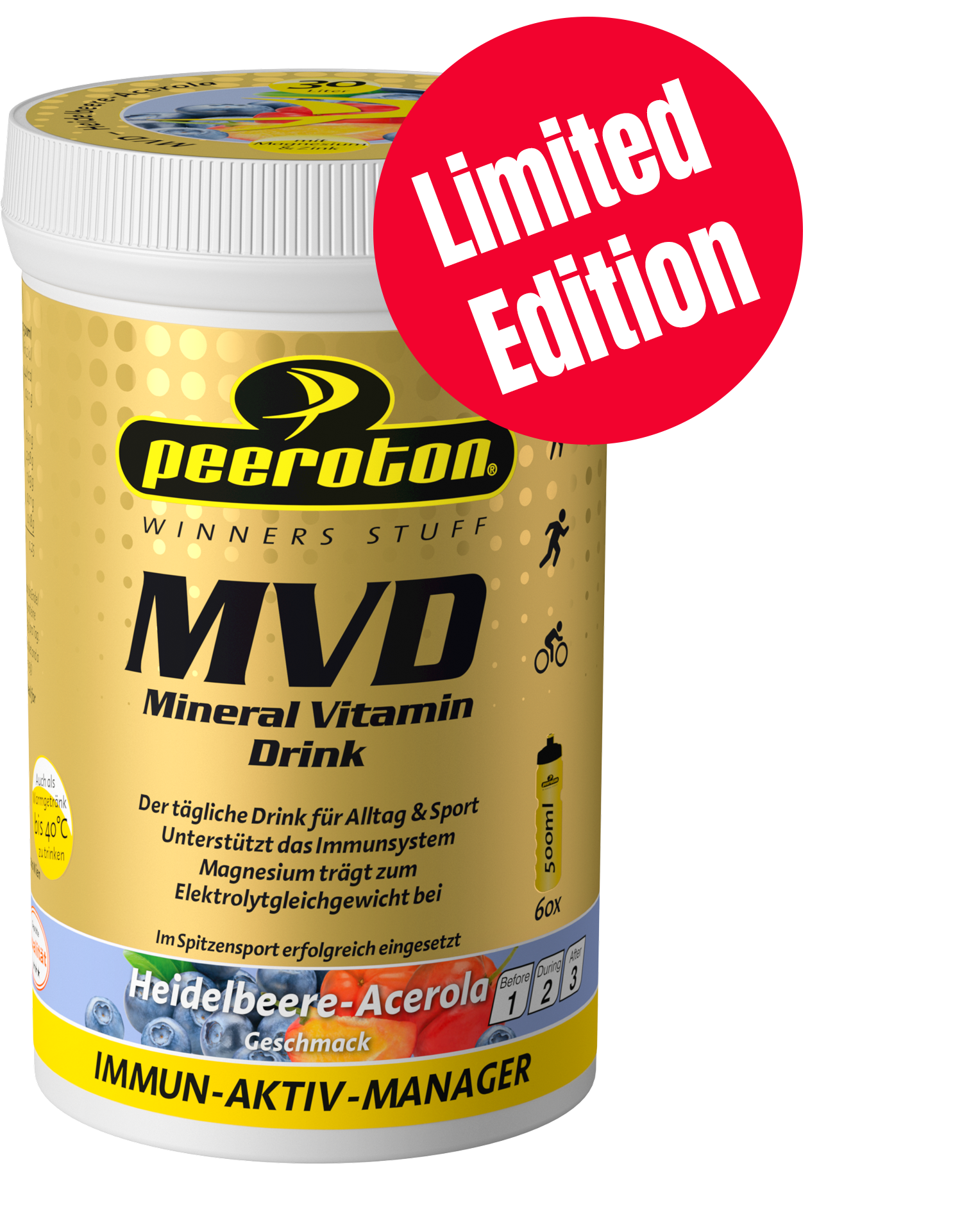 Peeroton MINERAL VITAMIN Drink Heidelbeere-Acerola 300g ( für 30 Liter Getränk) - Immun Aktiv Peeroton MINERAL VITAMIN Drink Heidelbeere-Acerola 300g ( für 30 Liter Getränk) - Immun Aktiv