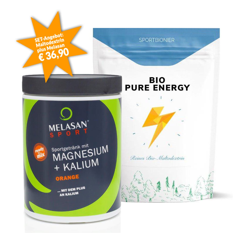 Sportbionier Bio Maltodextrin und Melasan Magnesium/Kalium Orange