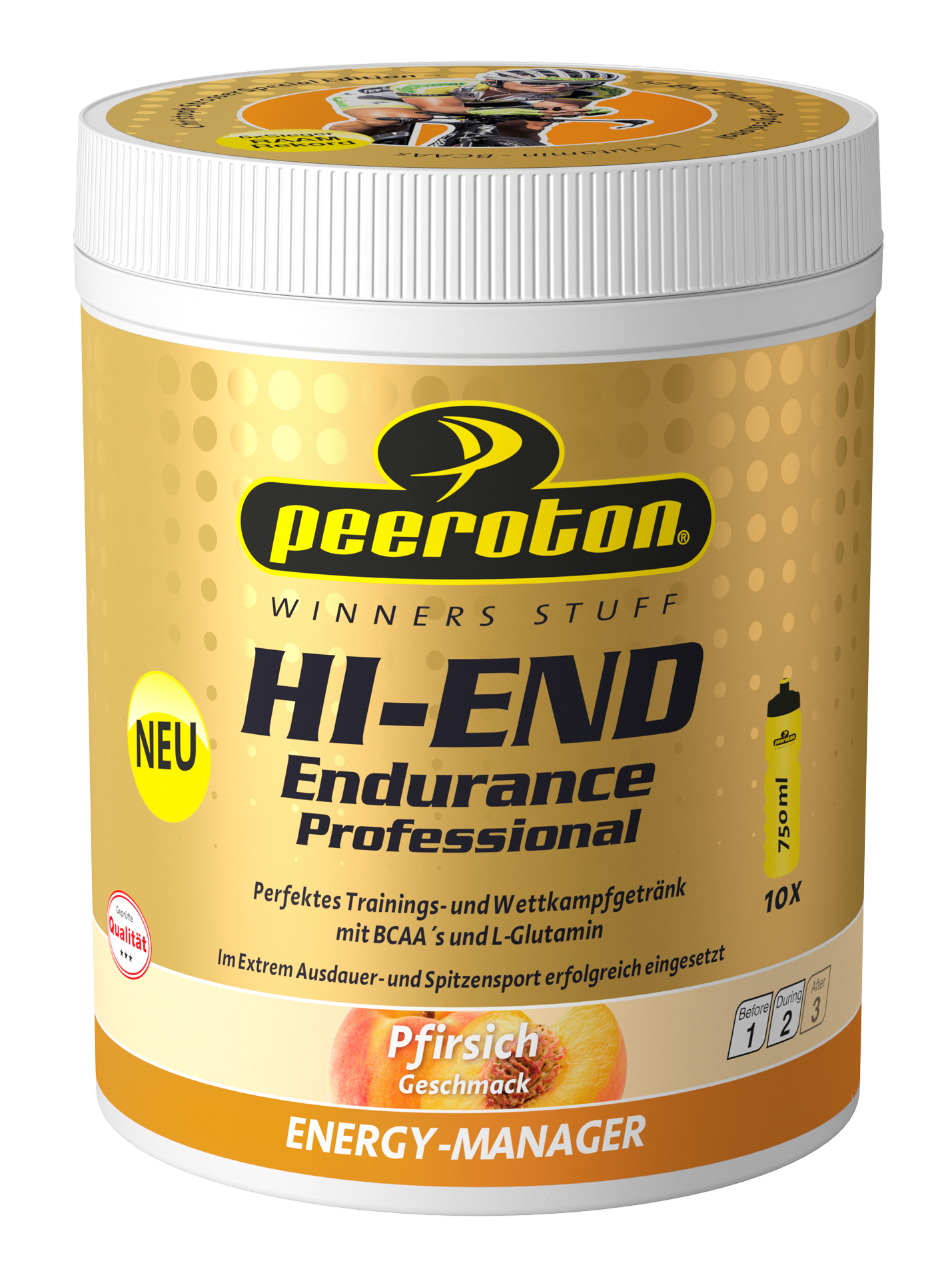 Peeroton HI END ENDURANCE Professional 600g, Pfirsich