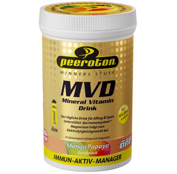Peeroton MINERAL VITAMIN Drink Mango-Papaya 300g ( für 30 Liter Getränk) - Immun Aktiv