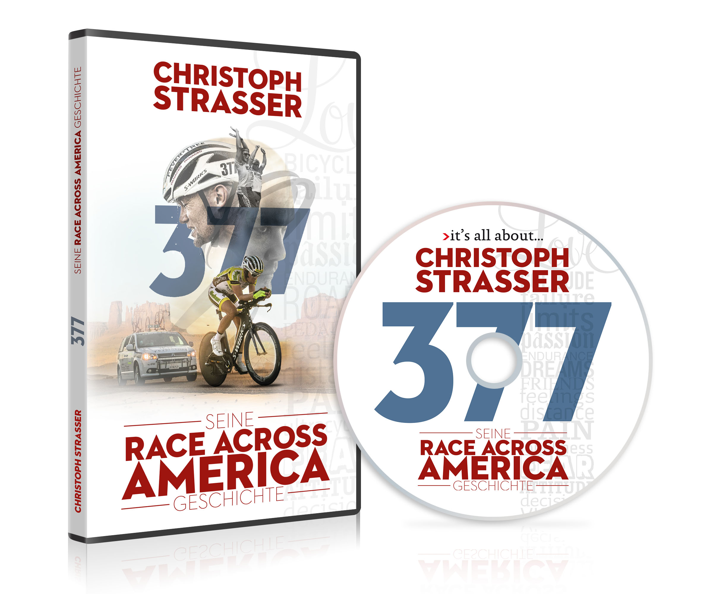 DVD "Christoph Strasser - 377 - Seine Race Across America Geschichte" DVD "Christoph Strasser - 377 - Seine Race Across America Geschichte"