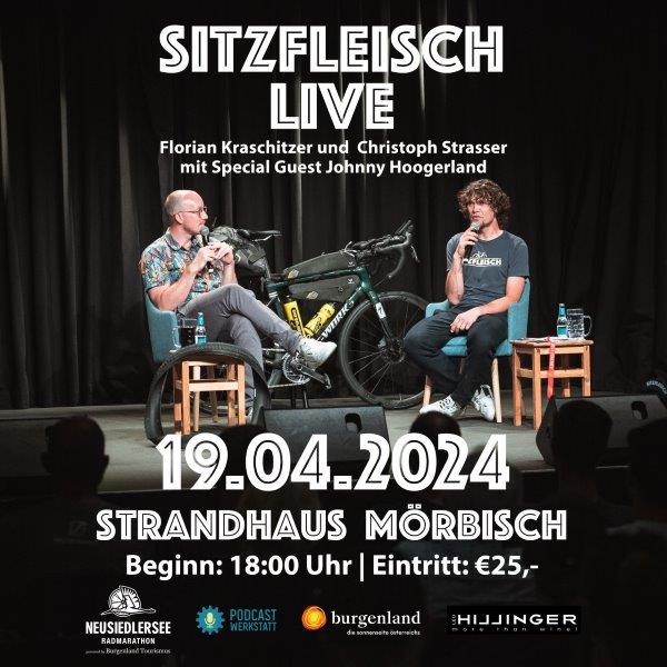 2024 // Sitzfleisch LIVE PODCAST - Strandhaus Mörbisch am See // 19.04.2024