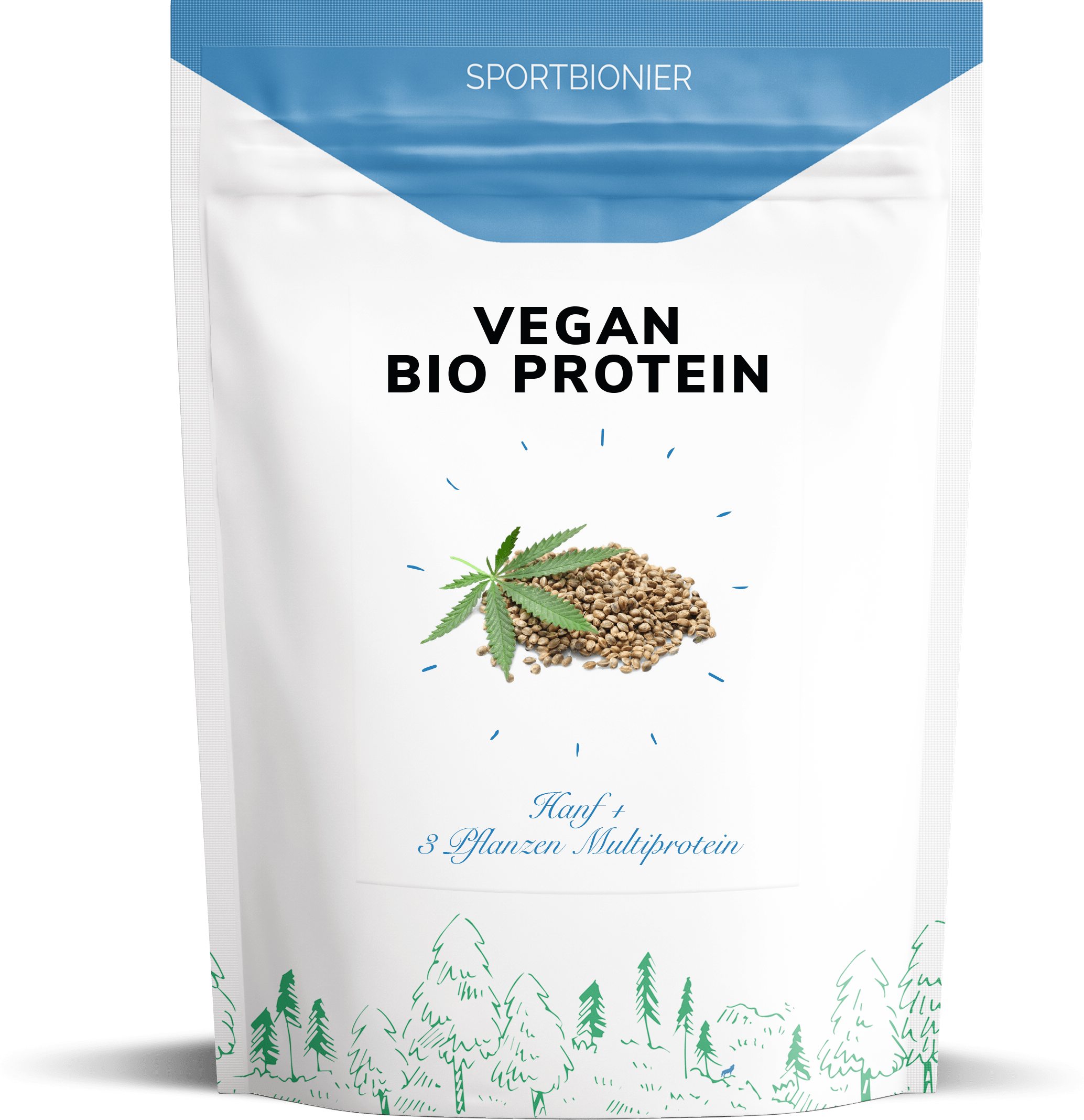 Sportbionier Bio Vegan Protein Hanf+Hanfprotein 500g