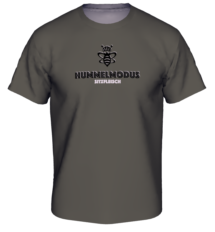 KINDER T-Shirt "Hummelmodus / Sitzfleisch" - Farbe Dunkelgrau