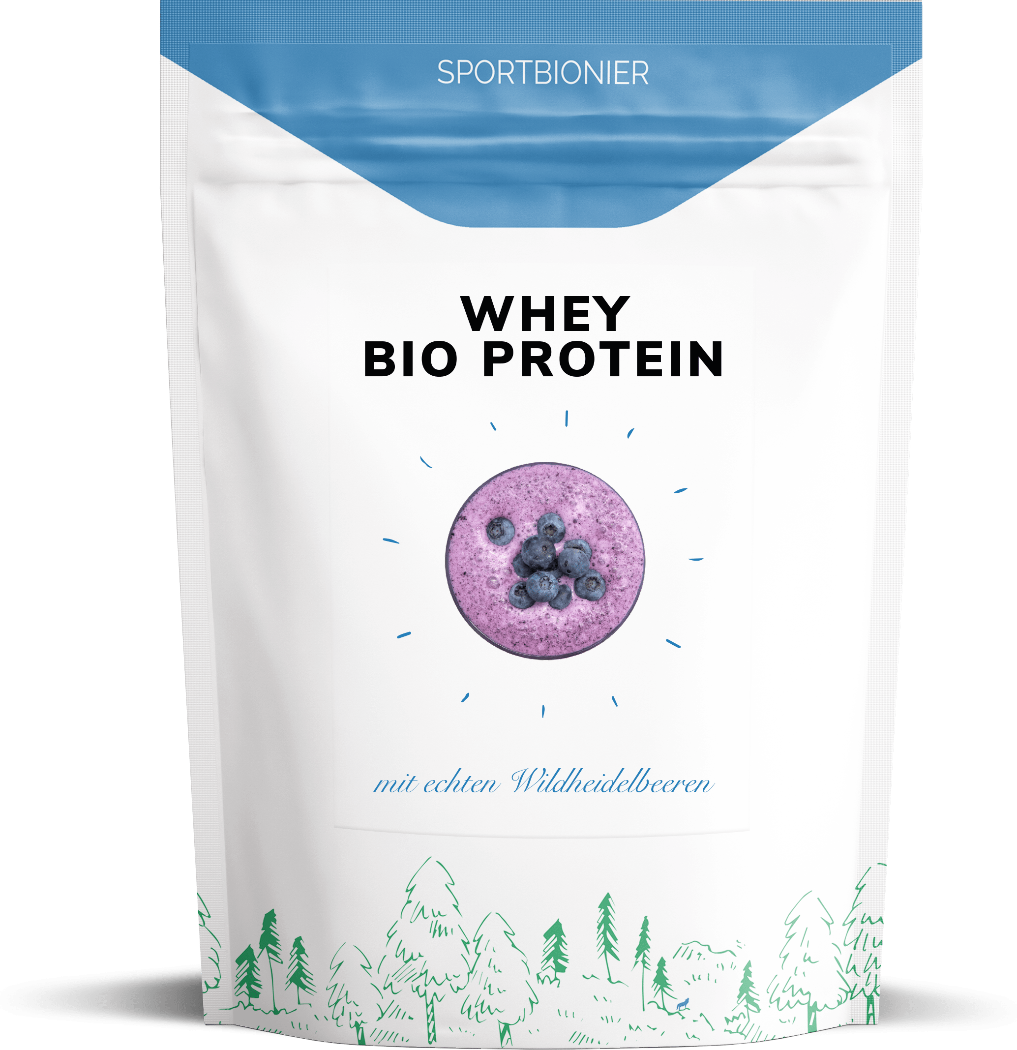 Sportbionier Bio Molkenprotein Wildheidelbeere 500g