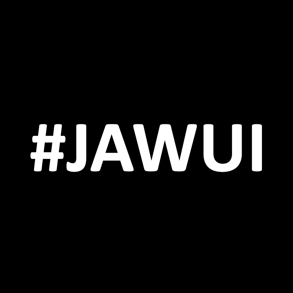 Sticker #jawui - WEISS