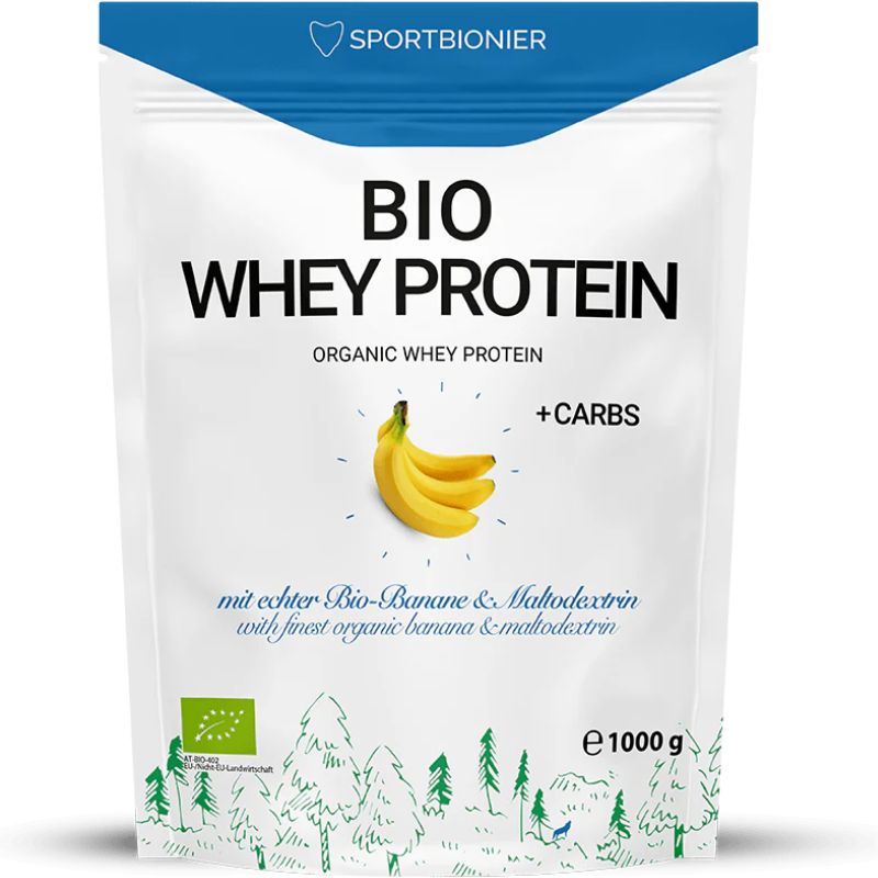 Sportbionier Bio Whey Protein + Carbs // Banane & Maltodextrin