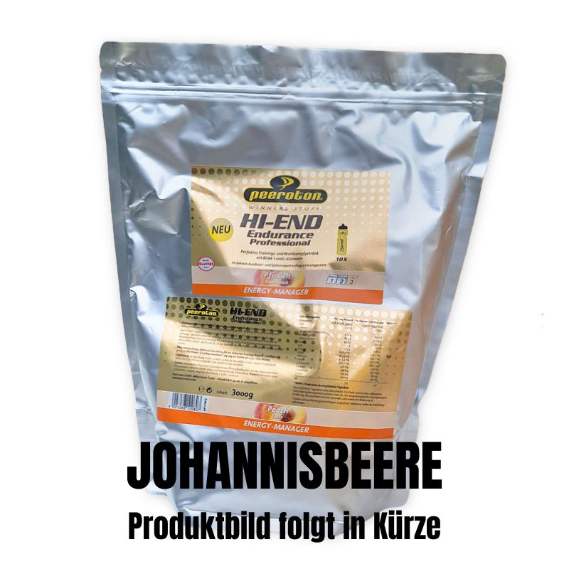 Peeroton HI END ENDURANCE Professional 3kg Beutel, JOHANNISBEERE