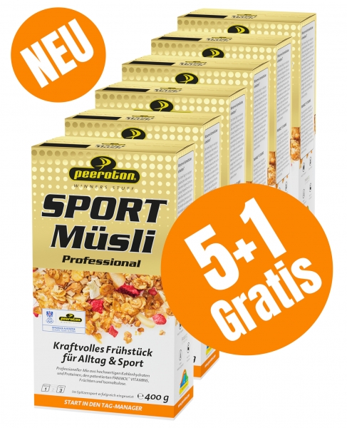 Peeroton Sport Müsli, 400g //  5+1 Gratis