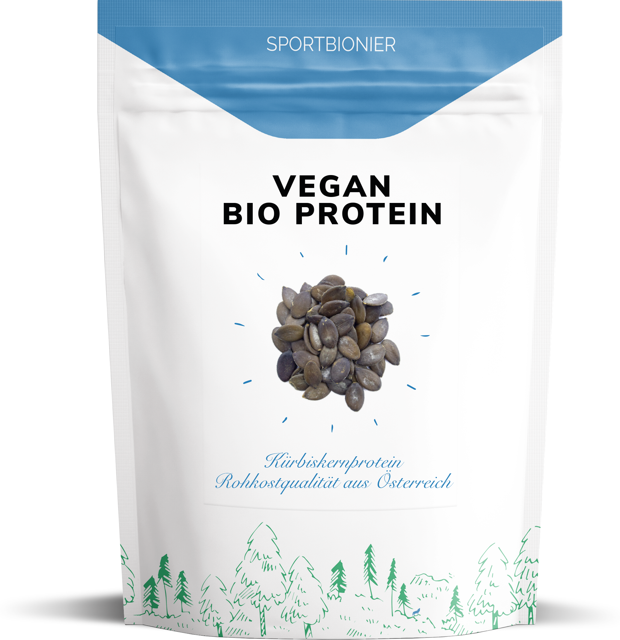 NEU! Sportbionier Bio Vegan Protein aus Kürbiskernen 750g