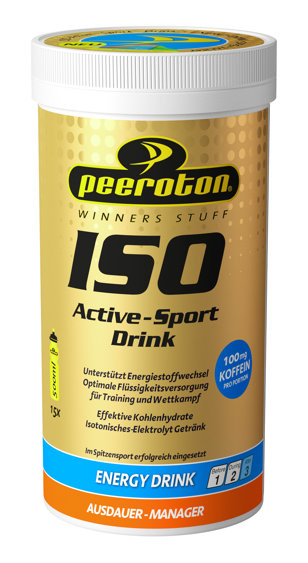 Peeroton ISO-ACTIVE Sportdrink 300g Energy // Ausdauer 