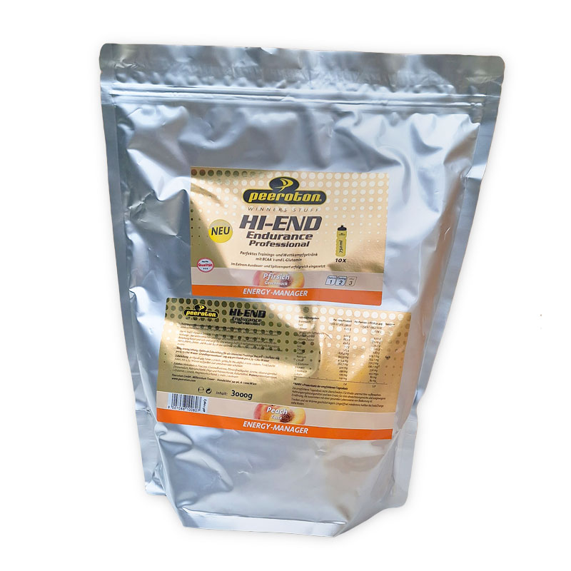 HI END ENDURANCE sports drink - peach flavour - 3kg