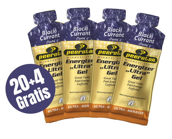 Peeroton ENERGIZER ULTRA Gel 40g Schwarze Johannisbeere, 20+4 Gratis