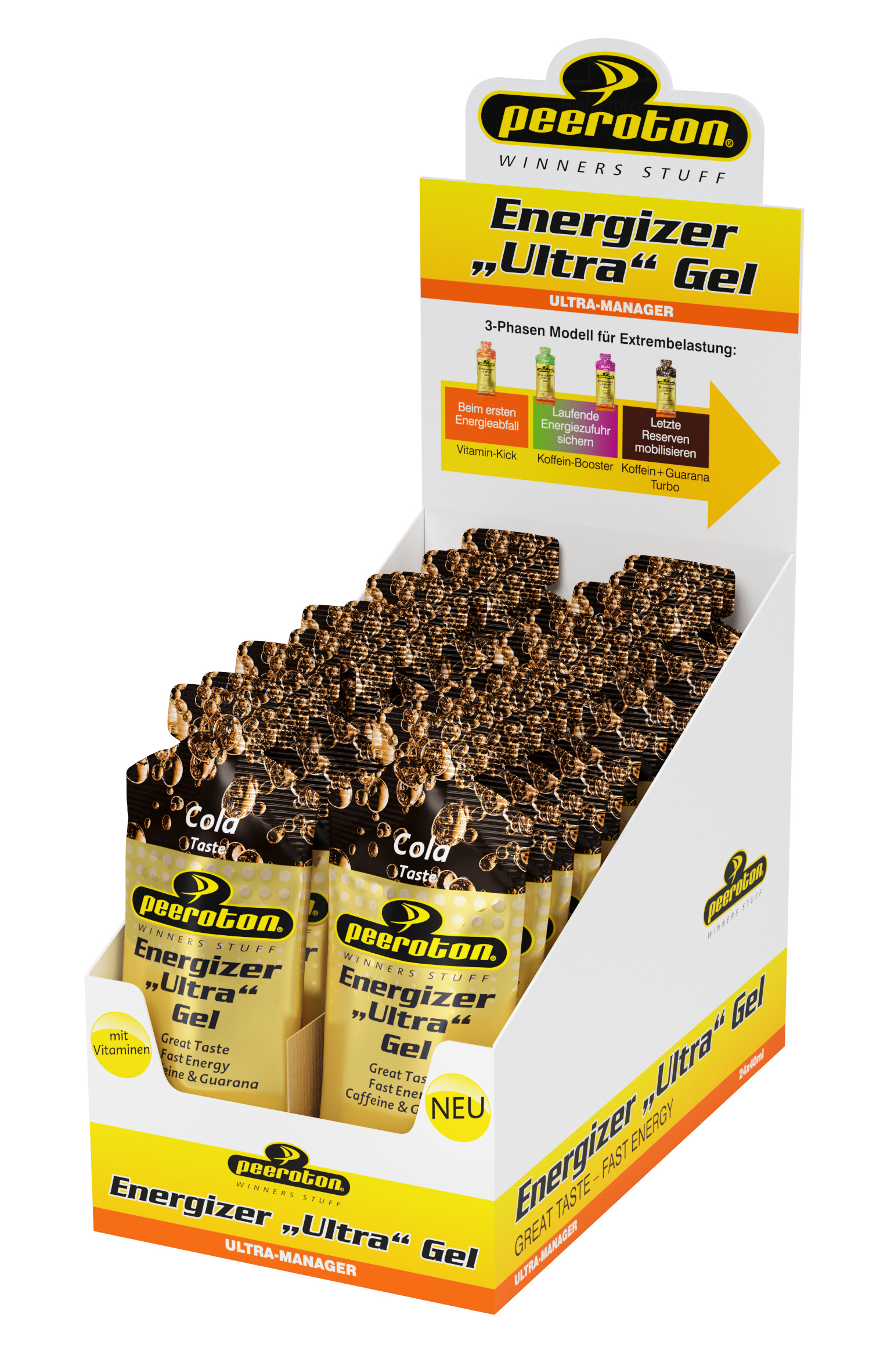 Peeroton ENERGIZER ULTRA Gel 40g Cola, 20+4 Gratis