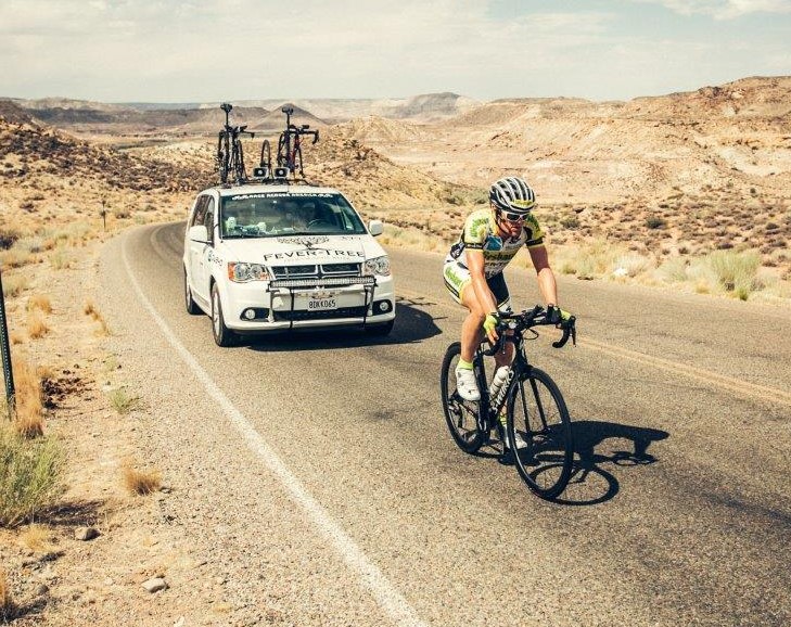 Ultracycling Pace Car Technik beim Race Across America