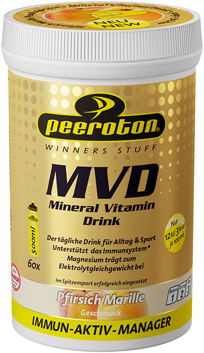 Peeroton MINERAL VITAMIN Drink Pfirsich-Marille 300g ( für 30 Liter Getränk) - Immun Aktiv