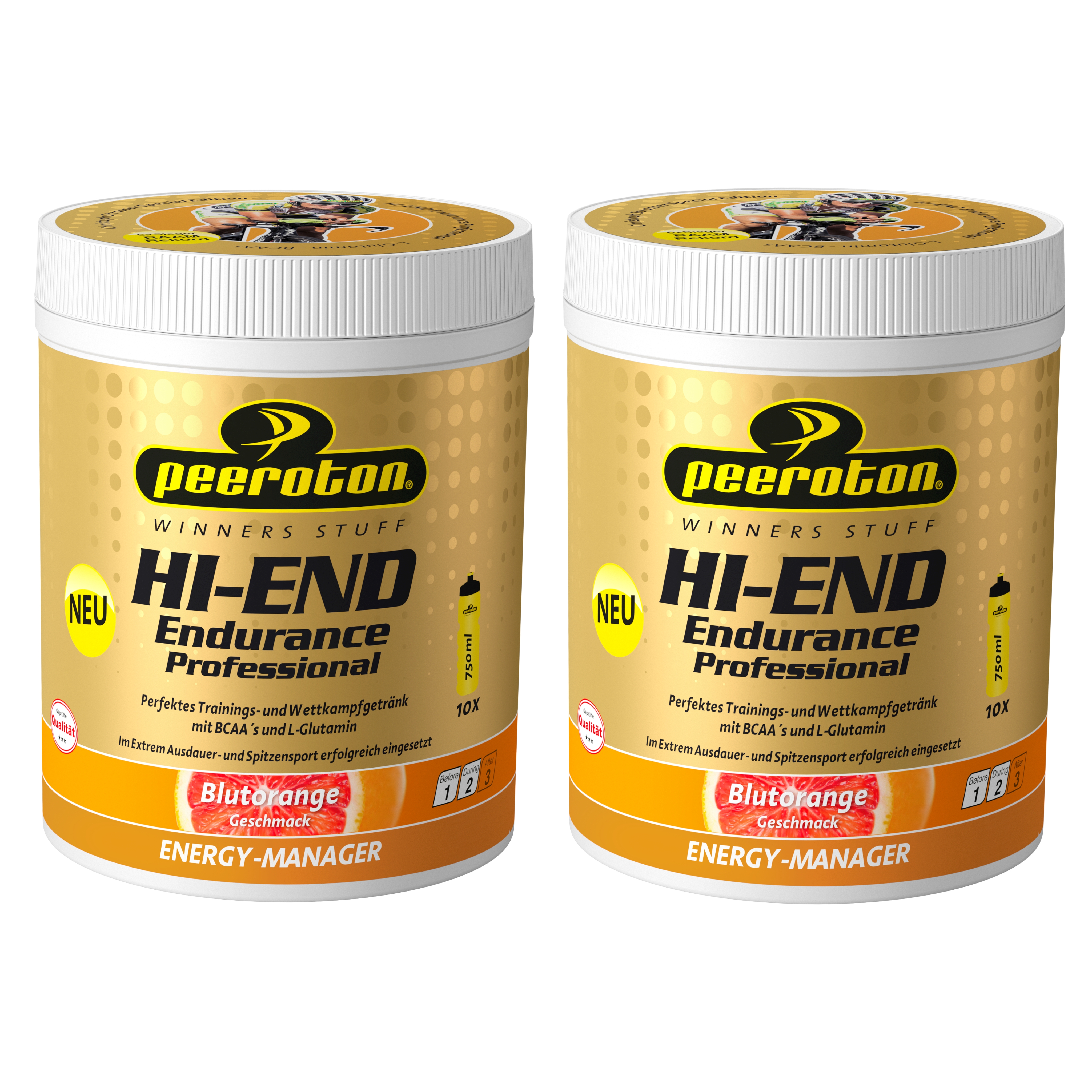 Peeroton HI END ENDURANCE Professional DUO PACK, 2x 600g, Blutorange Peeroton HI END ENDURANCE Professional DUO PACK, 2x 600g, Blutorange