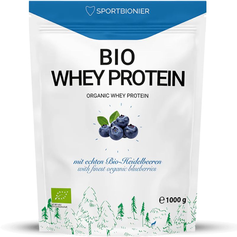 Sportbionier Bio Whey Protein Heidelbeere 1000g VORTEILSPACKUNG