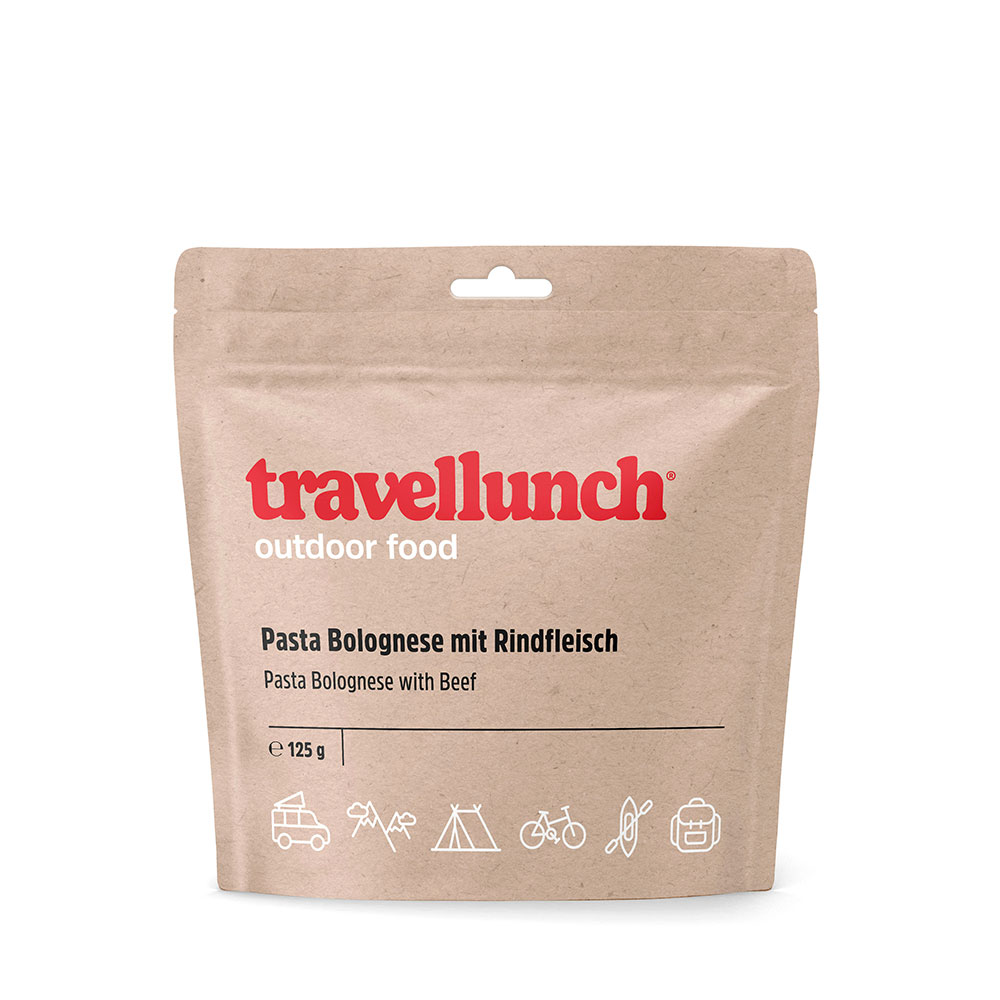 Travellunch - Lightweight Food  - Bikepacking // Bolognese-Pasta mit Rindfleisch 250g