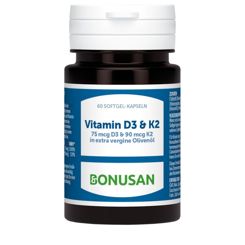 Bonusan „ Vitamin D3 & K2“ - 60 Kapseln