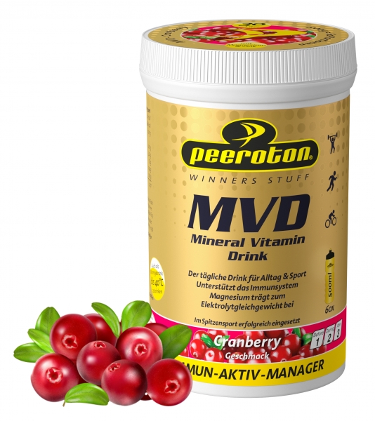Peeroton MINERAL VITAMIN Drink Cranberry 300g ( für 30 Liter Getränk) - Immun Aktiv