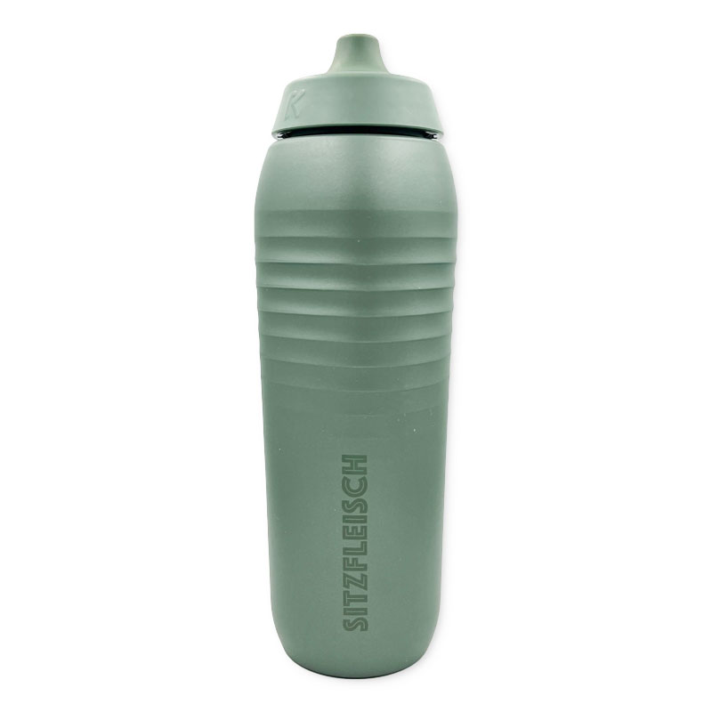 NEU! Sitzfleisch Trinkflasche - Limited Edition GRAVEL GREEN - Keego 