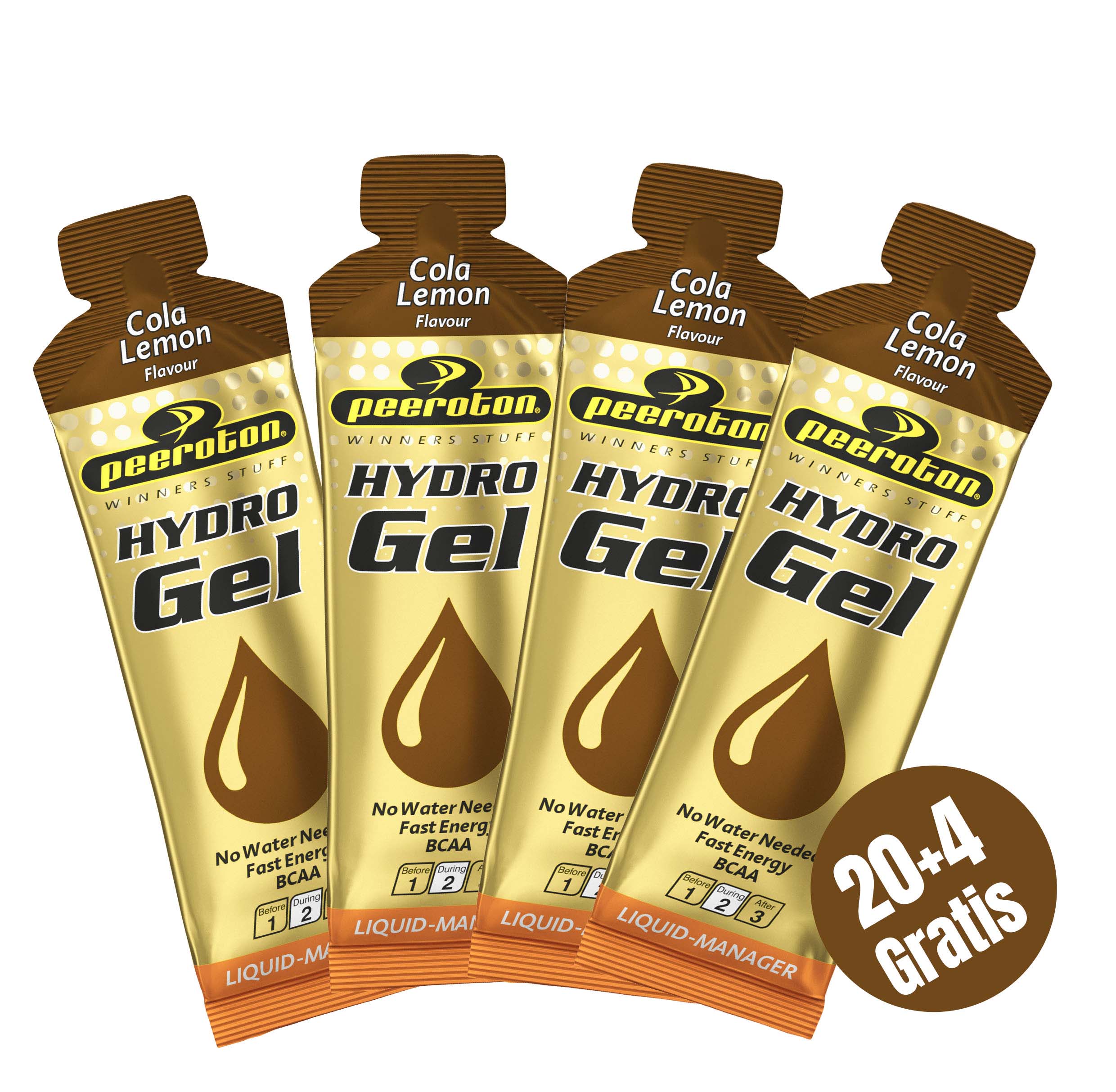 Peeroton HYDRO Gel 60ml Cola-Zitrone (OHNE Koffein), 20+4 Gratis Peeroton HYDRO Gel 60ml Cola-Zitrone (OHNE Koffein), 20+4 Gratis