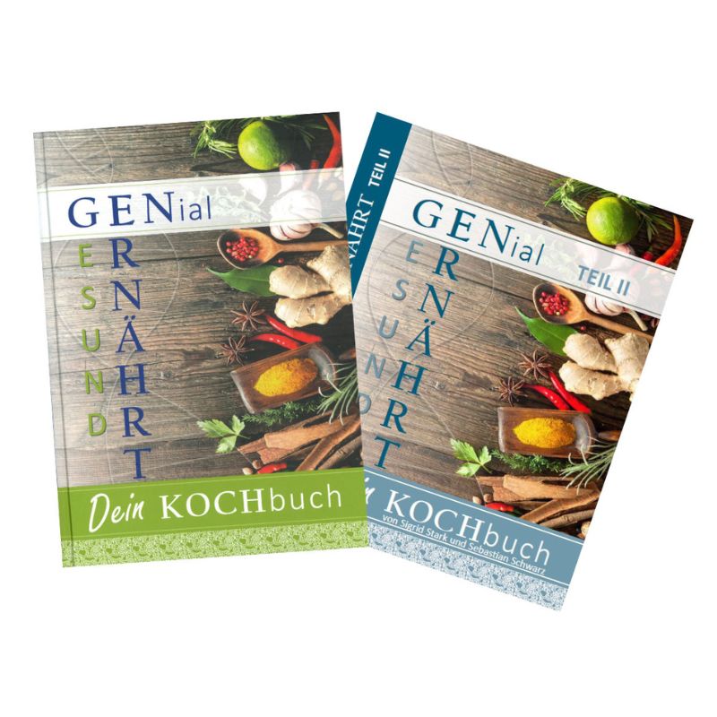 Buch-Set "GENial Ernährt TEIL 1 & 2" von Sigrid Stark