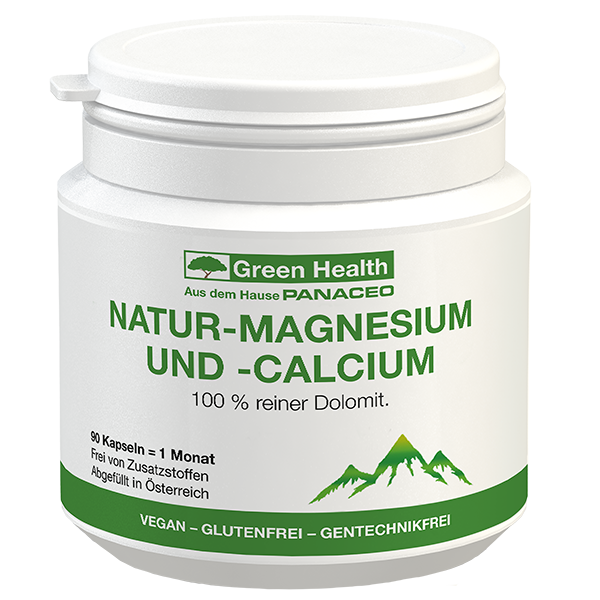 Green Health Natur Magnesium und Calcium - 90 Kapseln