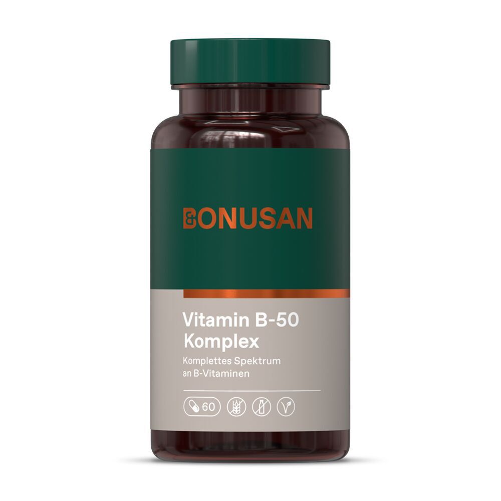 Bonusan „Vitamin B50 Komplex" - 60 Kapseln Bonusan „Vitamin B50 Komplex" - 60 Kapseln