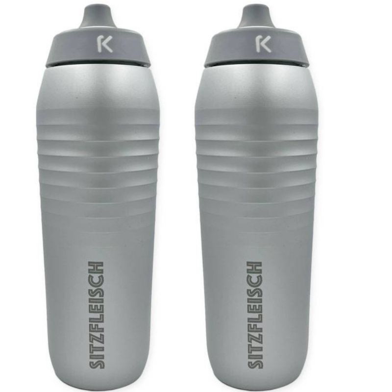 2er-SET // Sitzfleisch Trinkflasche - Limited Edition SILVER STARDUST - Keego