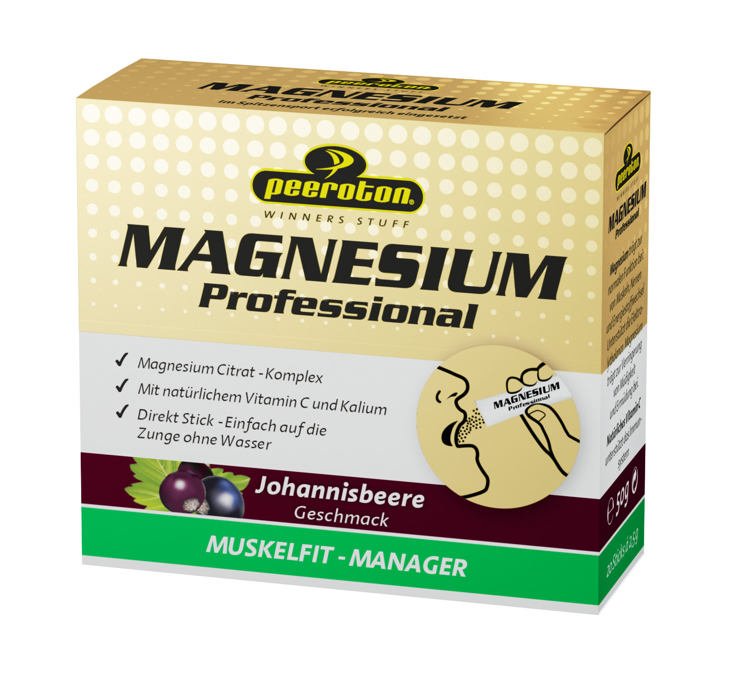 Peeroton Magnesium Sticks Johannisbeere // 20 Sticks  