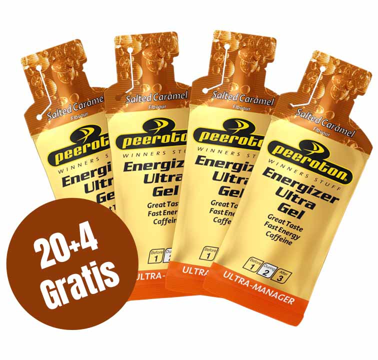 Peeroton ENERGIZER ULTRA Gel 40g Salted Caramel, 20+4 Gratis