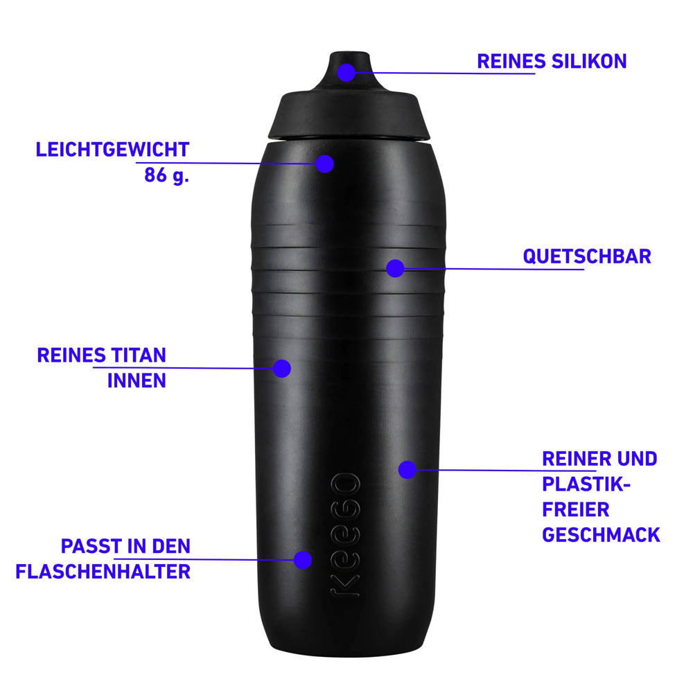 Sitzfleisch Trinkflasche - Limited Edition DARK MATTER - Keego