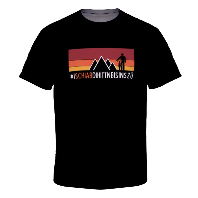 T-Shirt "I schiab di Hittn bis ins Zü" - Schwarz T-Shirt "I schiab di Hittn bis ins Zü" - Schwarz